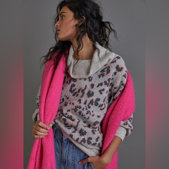 Anthropologie Emmy Cowl Neck Tunic Sweater Dress - Picture 1 of 10